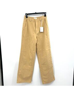 NWT Roark Passport Pants in Caramel for Women Wide Leg Size 25